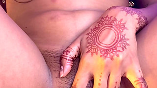 Long Didstance Sex , School girl friend showed her naked body on video call for the first time and is do hard fingering