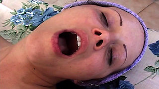 Slut Spreads Legs for Hard Pussy Pounding