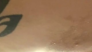 In the mall bathroom squirting my creamy pussy right in