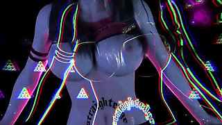 Goddess of Fire Glow: Virtual Curves Beyond - 3D Animation Hentai