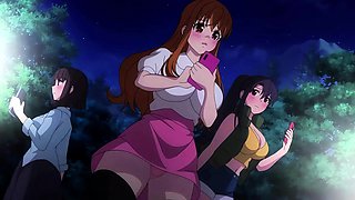 Flickering fire draws 3 shy girls closer to hot sex tonight
