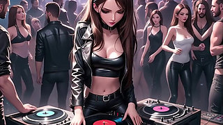 Anime Sexy DJ Synthwave Retrowave Electro AI
