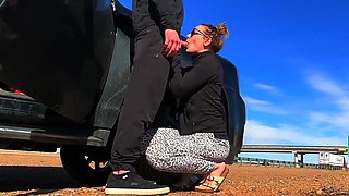 EXTRAORDINARY Public Fuckfest on the Side of the Road CAUGHT