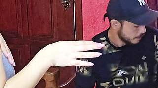 The Delivery Guy Arrives and We Can't Resist Having Sex with Him