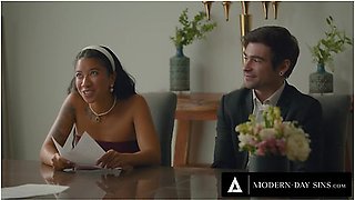 Groom Free Uses Hot Bride Gizelle Blanco In Front Of Their Witnesses
