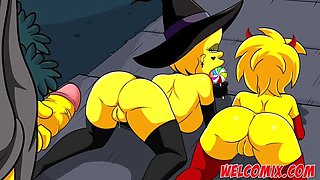 Trick or Treat with Simpsons Hentai Sex!