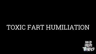 Rope Bondage Slave Gets Toxic Fart Humiliation & Ass Licking From Mistress
