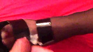 Hot Fetish Couple - Cumshots on Wife in Latex & High Heels