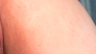 Big Tit Red Silk Slut Gets Pussy Licked Then Destroyed in Rough Anal Creampie