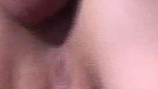 Blonde Slut's Pussy Stretched Wide by Throbbing Cock Dripping Juices