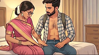 Horny Indian Desi Bhabhi in Saree Sucking and Fucked Hard ( AI generated )
