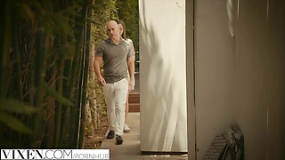 Flashy Christian Clay and Pepper XO at creampie scene