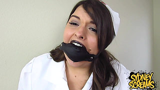 Gagged Nurse Sydney Begs - HD Wmv