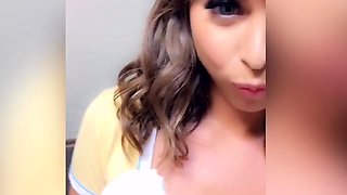 Cute brunette young hookup amateur teen blowjob