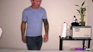 Mena's Naughty Massage Jerk-off