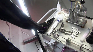 Blonde slut gets fucked and pissed in a threesome