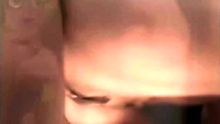 Schoolgirl brunette doggystyle and blowjob