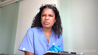 Micropenis Diagnosis Ebony Nurse Goddess Luna Law Turns Your Check-up Into Cock Humiliation, Sph, Medical Fetish, Femdom