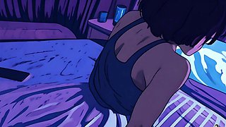 Anime Girl Curly Rican gets dominated by the PURGER