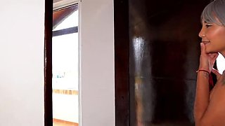 Pregnant Stepmom Fucks My Husband - Threesome with Latina & Big Cock