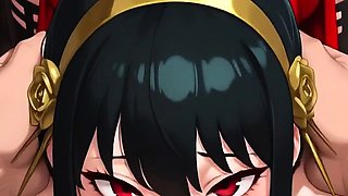 Blonde ass grabbed on sunny bed black hair blowjob paizuri