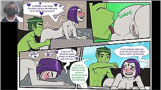Raven Rides Beast Boys Huge Cock - Teen Titans Hentai