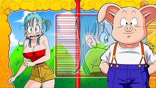 Bulma explores as she gets penetrated by Mai in an adult adventure