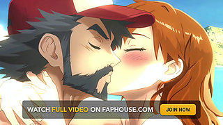 Pokemon Hentai Parody. Ash and Misty Outdoor Meeting. Part1