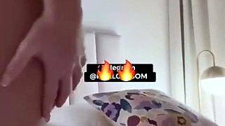 Sexy Blonde Babe With Big Boobs Strips Bra