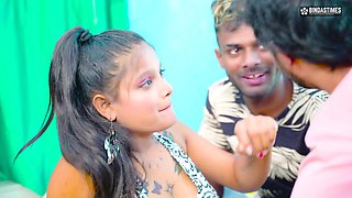 Desi Horny Step Sister Fucks by Her Step Elder Stepbrother with His Friend ( Full Movie )