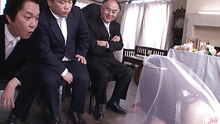 Japanese Bride Mirei Oomori Gets Gangbanged on Her Wedding Day