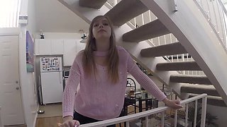 Teen cuties Jay & Dolly swap BJs in a steamy POV vid