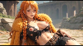 Ai Compilation Nami Outfit Elbaph Nude Shiny Skin Sensual NSFW