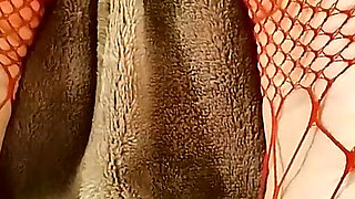 Red Fishnet Pantyhose Show off Volume 7