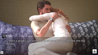 Alone in the Room, the Stepmother Playfully Made the Photographer Break a Sweat on the Bed