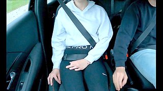 Things heat up in the car after the driving lesson with Berrybabe69 and Alexsanderofficial