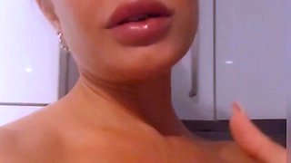 Big boobs milf masturbates with her dildo