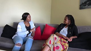 two Sizzling Ebony Girl-girl Honeys With Good Udders