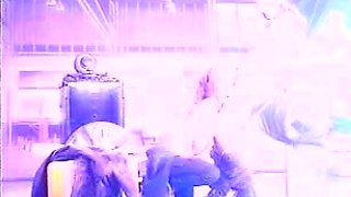 Blonde and brunette lesbian babes love