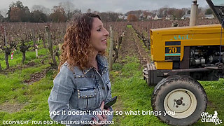 I Get Fucked in a Tractor by a Farmer Who Surprises Me in His Vineyards
