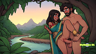 Pushpa and Srivalli Romance in Jungle