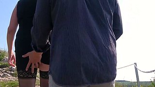 Threesome In The Mountains At GrandParentsX