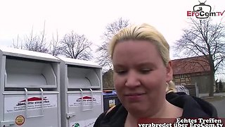 German Grandpa Picks Up Curvy Blonde Housewife For Public Sex - Amateur MILF Casting HD