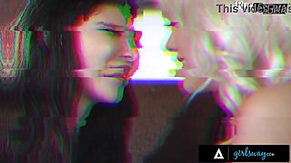 GIRLSWAY - Naughty Redhead Emma Magnolia Teases Bride Bestie Holly Day With Lap Dance