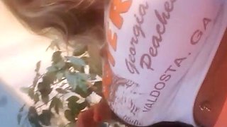 Big boob brunette masturbates on webcam