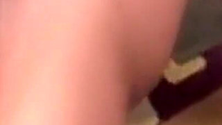 Blonde Slut Spreads Ass Wide Then Swallows Thick Cum Load