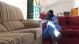 Unfaithful Turkish Muslim Wife Could Not Oppose His Massive Big Black Dick