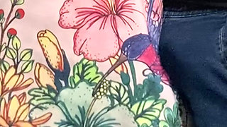 Fingering in Public Transport - No Panties Babe