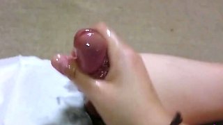 Japanese Amateur Couple's Handjob Orgasm