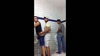 Public Restroom Hookup Caught on Webcam